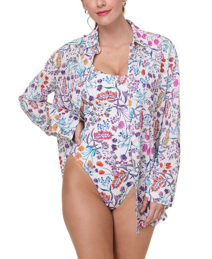 Женская прибрежная накидка на пуговицах Andie, мультиколор
Женская прибрежная накидка на пуговицах Andie, мультиколор