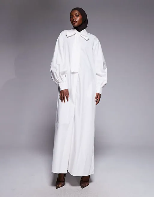 Белое платье макси с пуговицами на воротнике iyal
Белое платье макси с пуговицами на воротнике iyal