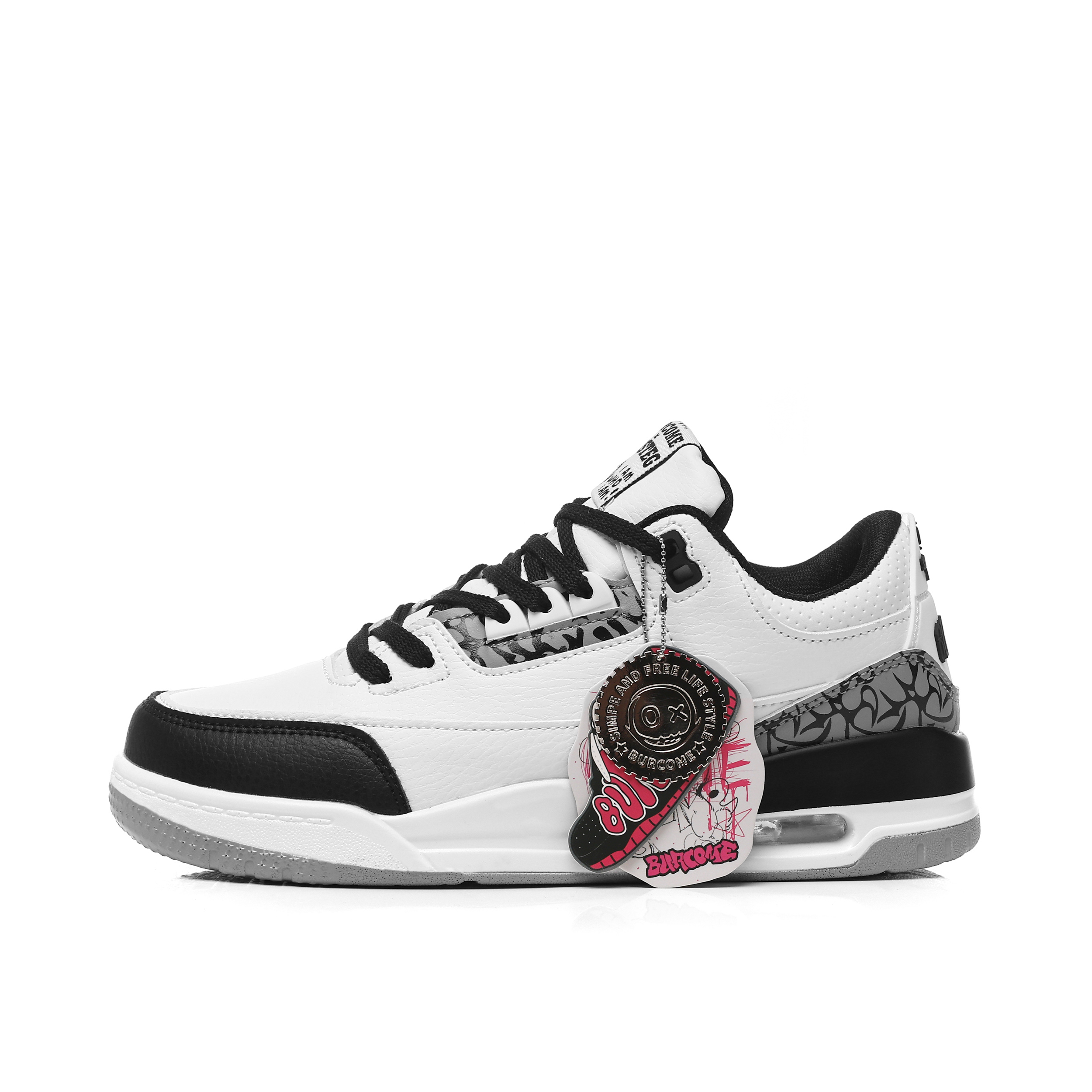 BURCOME Скользостойкие амортизирующие износостойкие низкие скейтерские кеды унисекс бело-серые
BURCOME Скользостойкие амортизирующие износостойкие низкие скейтерские кеды унисекс бело-серые