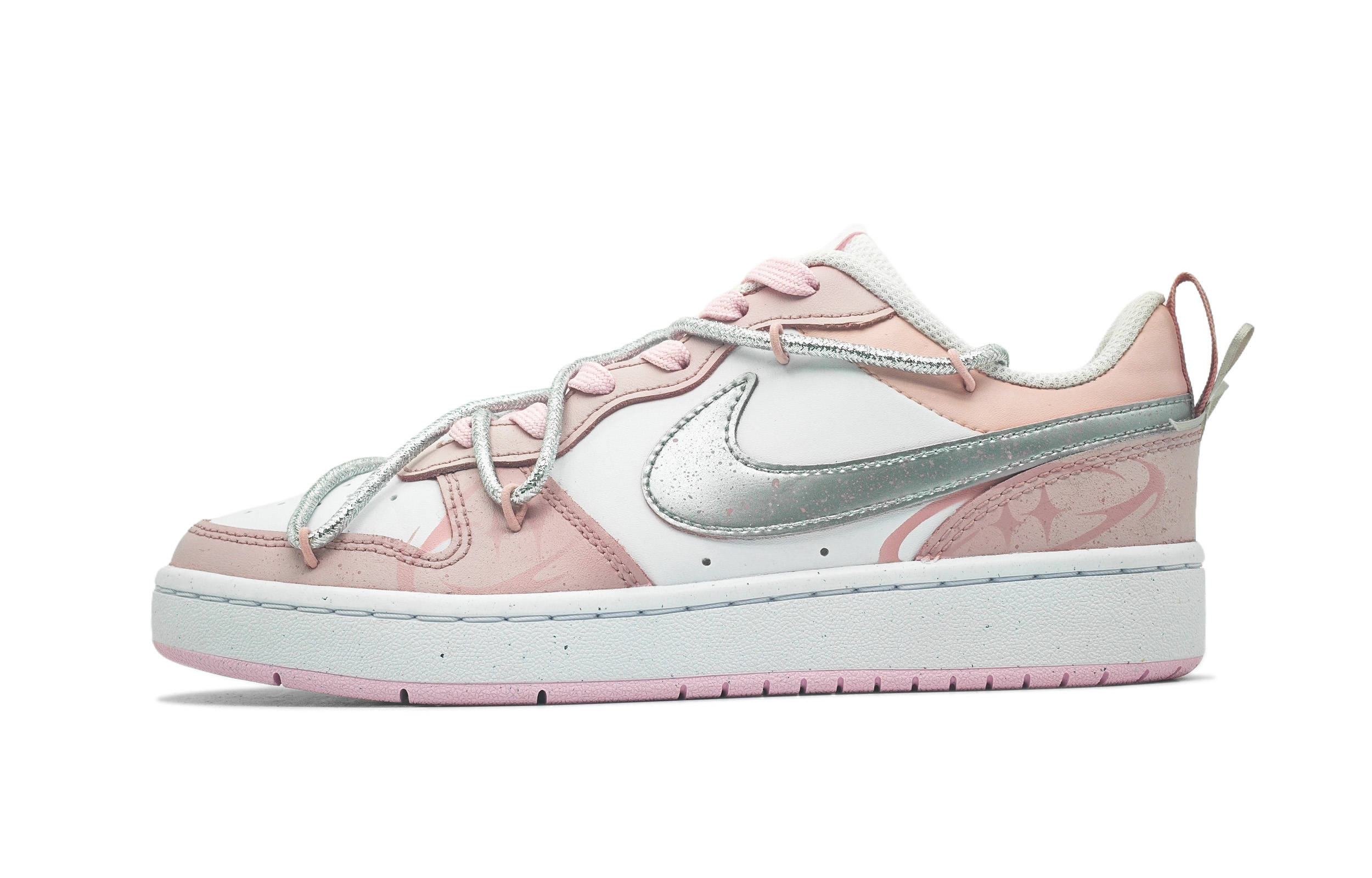 Nike Детские кроссовки для скейтбординга Court Borough Silver Starry с противоскользящим покрытием, износостойкие, низкие, для подростков
Nike Детские кроссовки для скейтбординга Court Borough Silver Starry с противоскользящим покрытием, износостойкие, низкие, для подростков