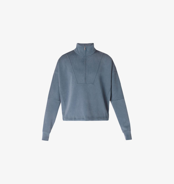 Толстовка из эластичного джерси с воротником-воронкой и молнией на половину длины Sweaty Betty, синий
Толстовка из эластичного джерси с воротником-воронкой и молнией на половину длины Sweaty Betty, синий