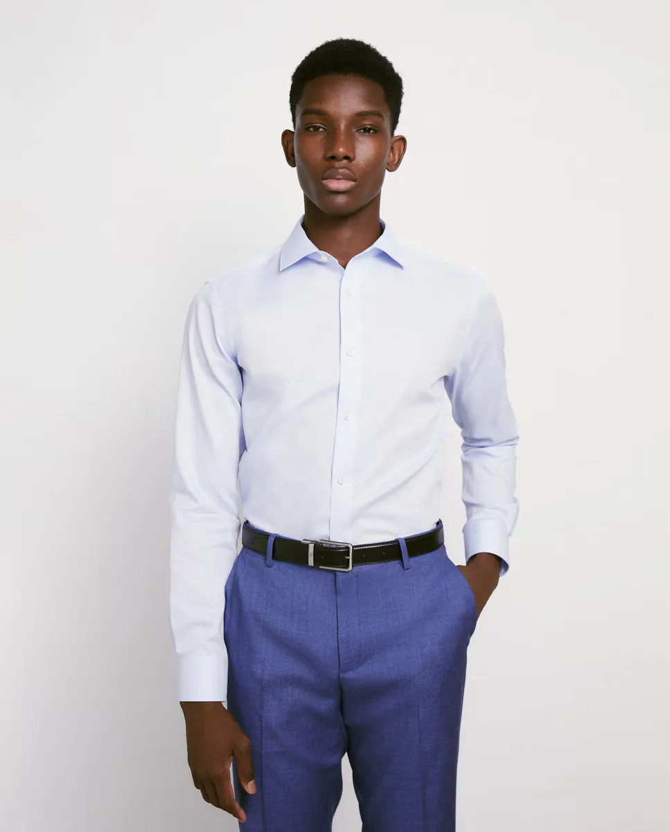 Мужская рубашка с текстурой Coolmax Easy Wear, светло-голубой
Мужская рубашка с текстурой Coolmax Easy Wear, светло-голубой