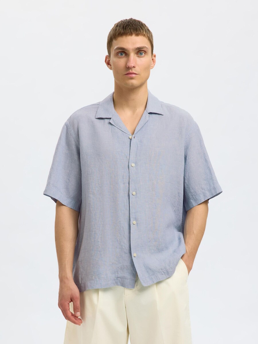 Рубашка на пуговицах классического кроя SELECTED, синий
Рубашка на пуговицах классического кроя SELECTED, синий