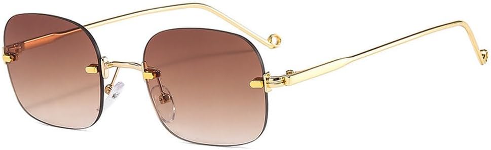 Женские солнцезащитные очки без оправы в стиле панк, мужские солнцезащитные очки без оправы с синими прозрачными линзами, защита от УФ-излучения UV400 TKKTLLT, C3gold-brown
Женские солнцезащитные очки без оправы в стиле панк, мужские солнцезащитные очки без оправы с синими прозрачными линзами, защита от УФ-излучения UV400 TKKTLLT, C3gold-brown