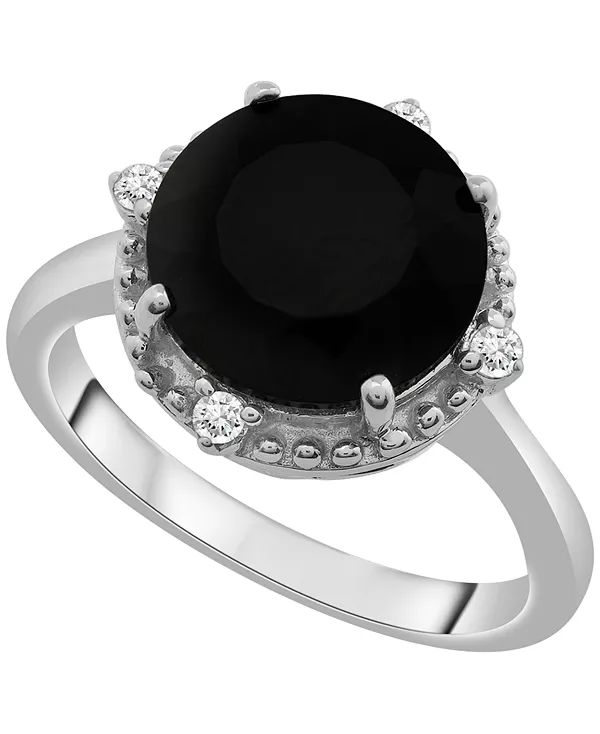 Кольцо с ониксом (3-1/2 карата tw) и выращенным в лаборатории белым сапфиром (1/10 карата tw) из стерлингового серебра Macy'S, onyx
Кольцо с ониксом (3-1/2 карата tw) и выращенным в лаборатории белым сапфиром (1/10 карата tw) из стерлингового серебра Macy'S, onyx