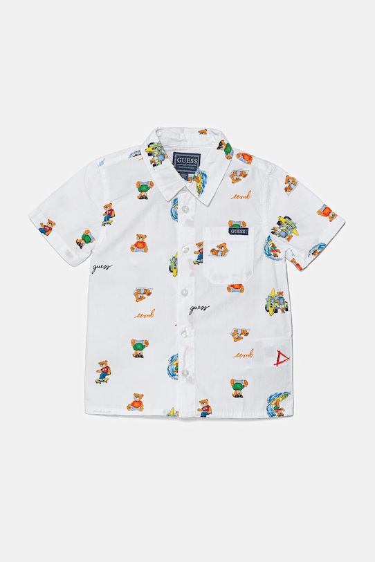 Детская хлопковая рубашка Guess, белый
Детская хлопковая рубашка Guess, белый