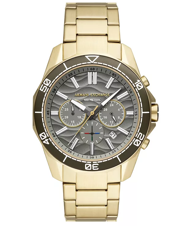 Мужские часы Armani exchange с хронографом из нержавеющей стали золотистого оттенка, 44 мм A|X Armani Exchange, gold
Мужские часы Armani exchange с хронографом из нержавеющей стали золотистого оттенка, 44 мм A|X Armani Exchange, gold
