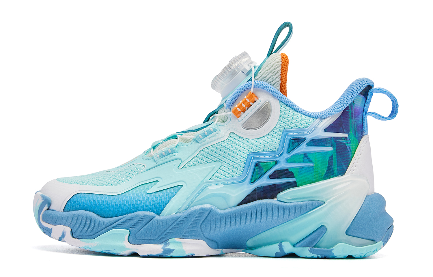 Детские баскетбольные кроссовки Pre school из баскетбольной коллекции QIAODAN, синий 
Детские баскетбольные кроссовки Pre school из баскетбольной коллекции QIAODAN, синий