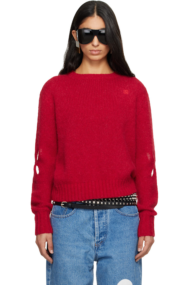 Разрезанный пушистый свитер Stefan Cooke, красный
Разрезанный пушистый свитер Stefan Cooke, красный