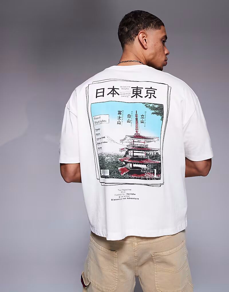 Футболка свободного кроя ASOS DESIGN с сувенирной графикой в кремово-белом цвете
Футболка свободного кроя ASOS DESIGN с сувенирной графикой в кремово-белом цвете