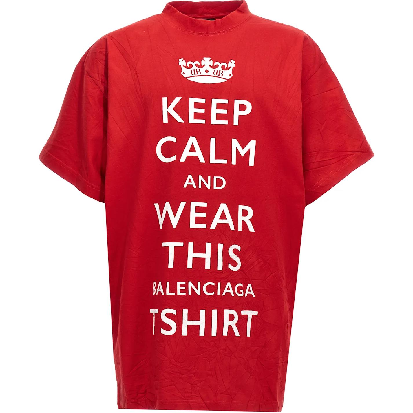 Футболка с принтом логотипа Balenciaga, красная
Футболка с принтом логотипа Balenciaga, красная