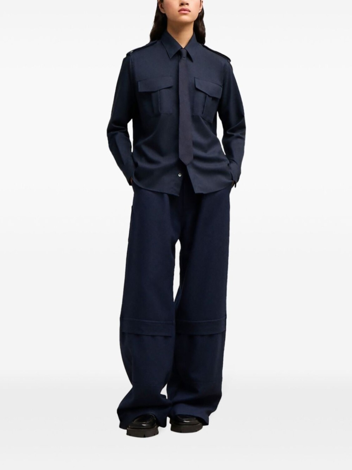 AMI Paris шерстяные брюки карго, синий
AMI Paris шерстяные брюки карго, синий