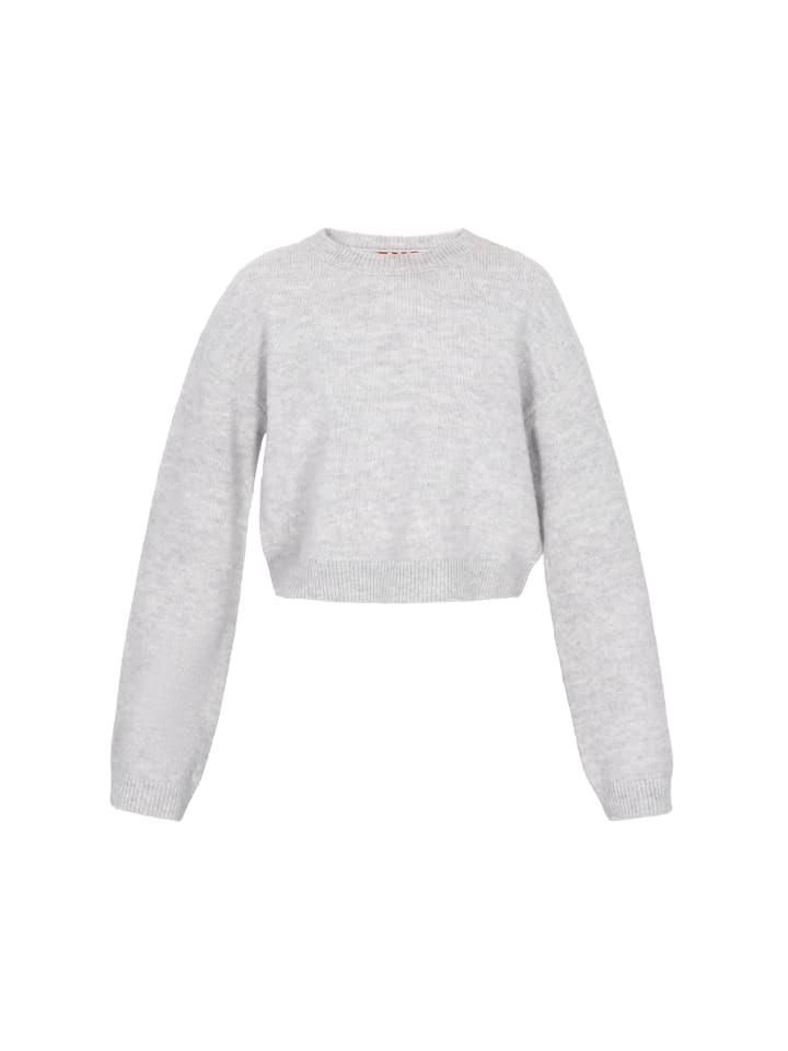 Женский свитер светло-серого меланжевого цвета myMo ROCKS
Женский свитер светло-серого меланжевого цвета myMo ROCKS