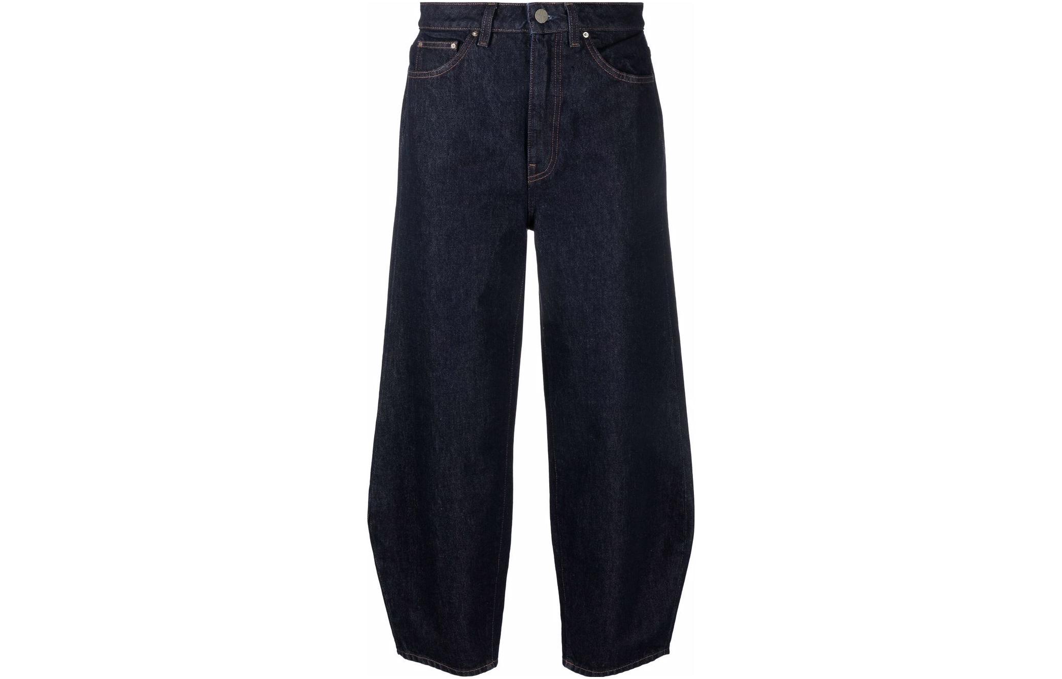 Высокие Зауженные Джинсы TOTEME, Синие 
Высокие Зауженные Джинсы TOTEME, Синие