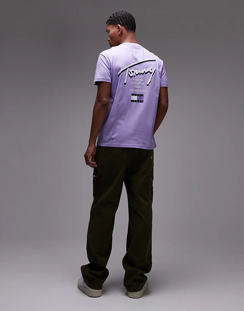 Футболка Tommy Jeans с фирменным принтом на спине фиолетового цвета
Футболка Tommy Jeans с фирменным принтом на спине фиолетового цвета