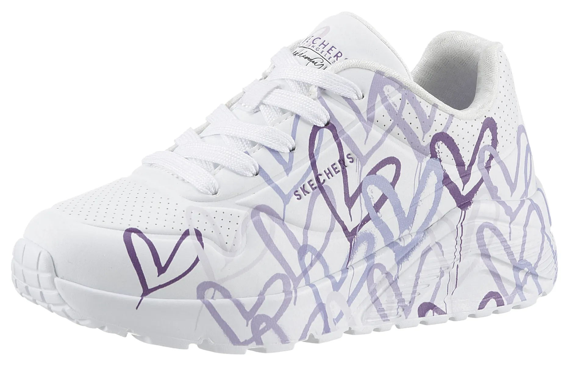 Детские кроссовки Skechers "UNO LITE - SPREAD THE WORLD", с милым принтом в виде сердечек, повседневная обувь, полуботинки, туфли на шнуровке Skechers Kids, фиолетовый
Детские кроссовки Skechers "UNO LITE - SPREAD THE WORLD", с милым принтом в виде сердечек, повседневная обувь, полуботинки, туфли на шнуровке Skechers Kids, фиолетовый