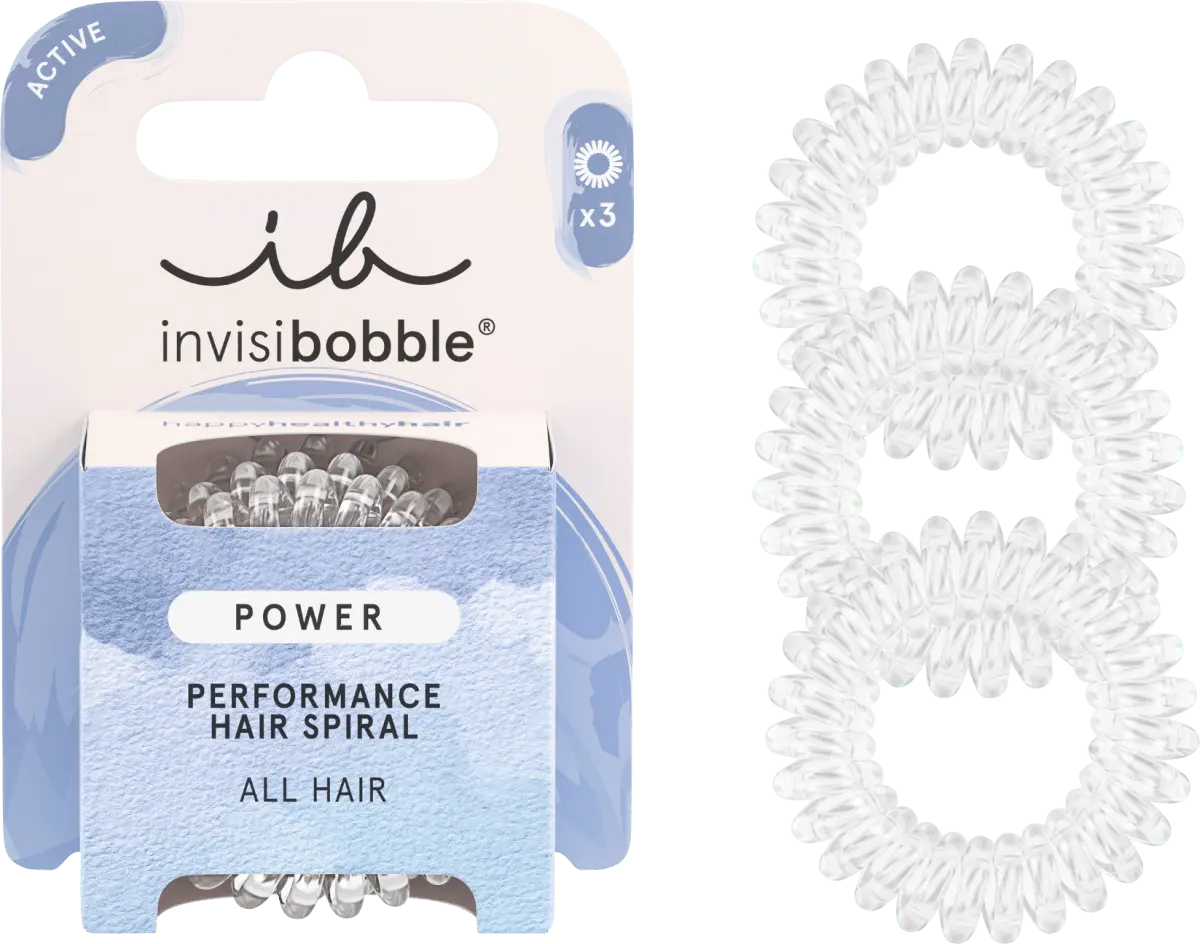 Резинка для волос Power Crystal Clear 3 шт. invisibobble 
Резинка для волос Power Crystal Clear 3 шт. invisibobble