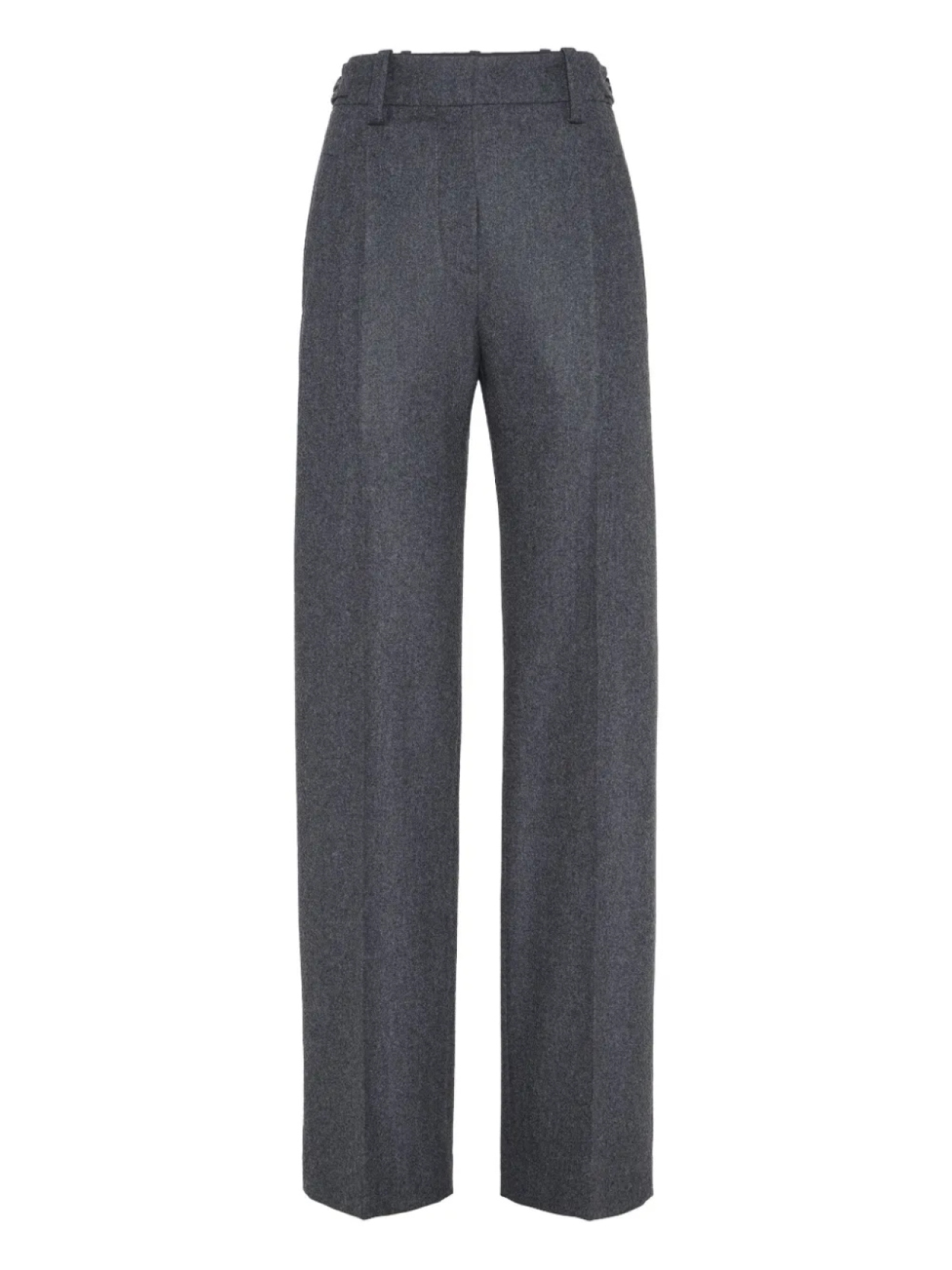 Шерстяные брюки пошиты на заказ Brunello Cucinelli, серый 
Шерстяные брюки пошиты на заказ Brunello Cucinelli, серый