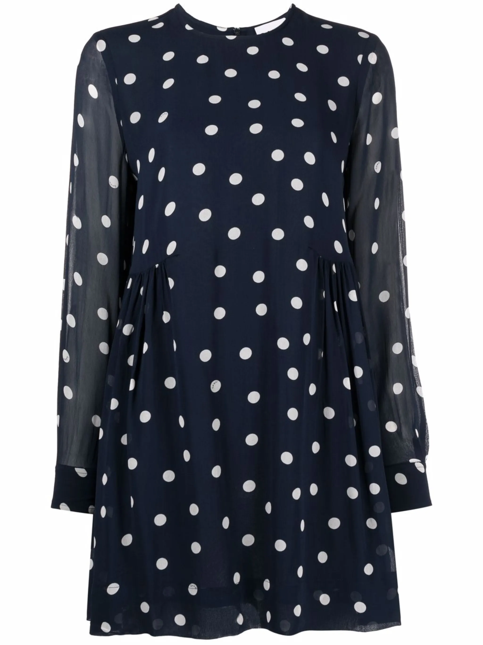 Платье мини в горох Ganni, синий
Платье мини в горох Ganni, синий
