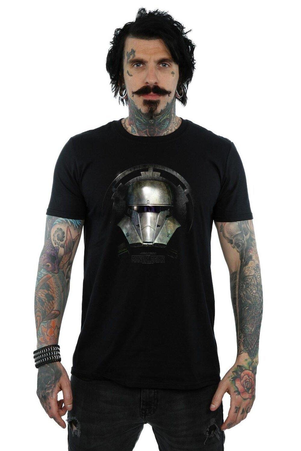Футболка «Мандалорский темный шлем» Star Wars, черный
Футболка «Мандалорский темный шлем» Star Wars, черный