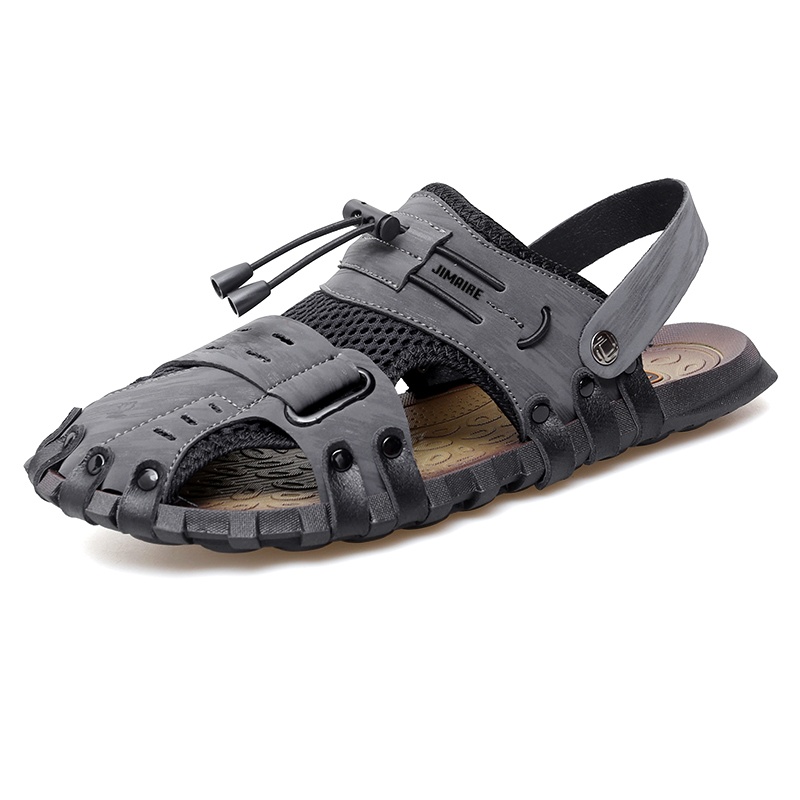 King Jinmai Мужские пляжные сандалии серые, цвет Gray 
King Jinmai Мужские пляжные сандалии серые, цвет Gray