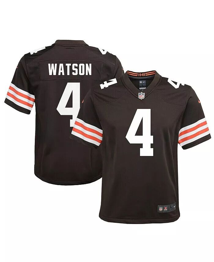 Игровая майка Big Boys Дешона Уотсона Брауна Cleveland Browns Nike
Игровая майка Big Boys Дешона Уотсона Брауна Cleveland Browns Nike