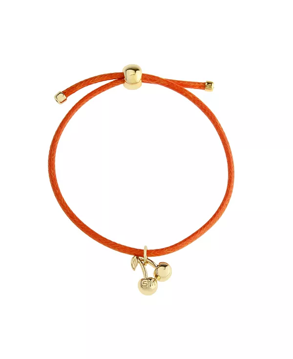 Черный кожаный браслет-слайдер с вишней Steve Madden, orange/gold
Черный кожаный браслет-слайдер с вишней Steve Madden, orange/gold