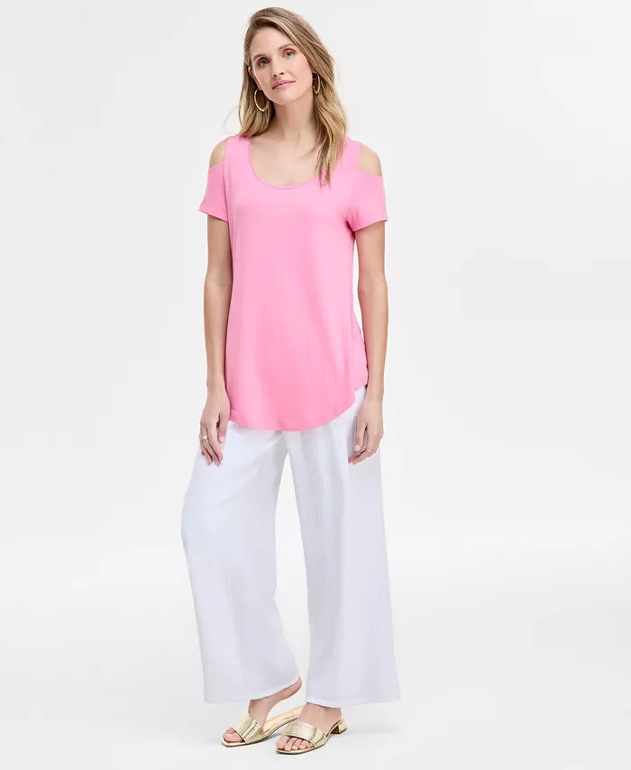 Женская блузка с короткими рукавами и вырезом "холодное плечо" JM Collection, красный
Женская блузка с короткими рукавами и вырезом "холодное плечо" JM Collection, красный