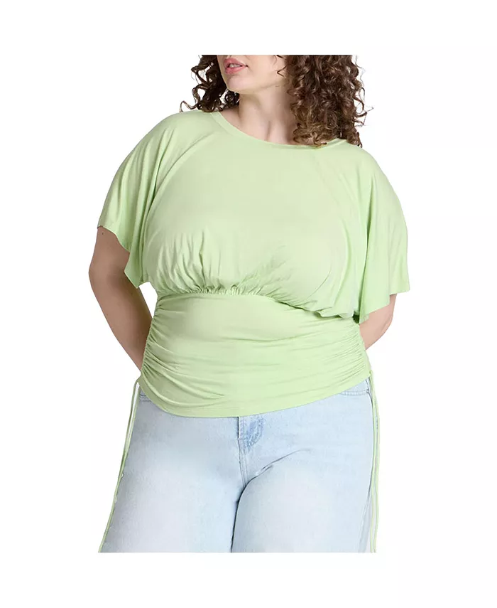 Женская футболка с рукавами-кимоно ELOQUII, мультиколор
Женская футболка с рукавами-кимоно ELOQUII, мультиколор