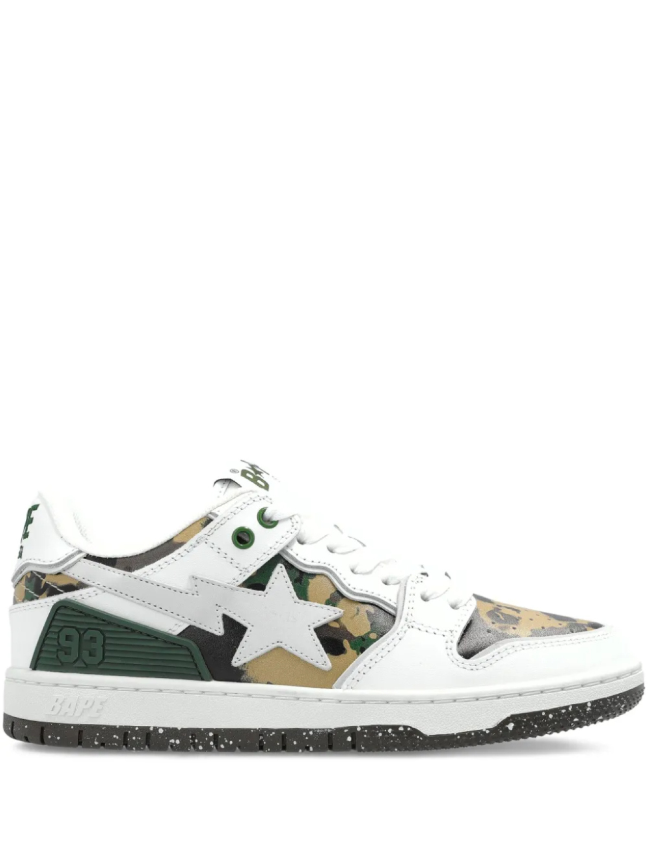 A BATHING APE кроссовки со вставками, белый
A BATHING APE кроссовки со вставками, белый