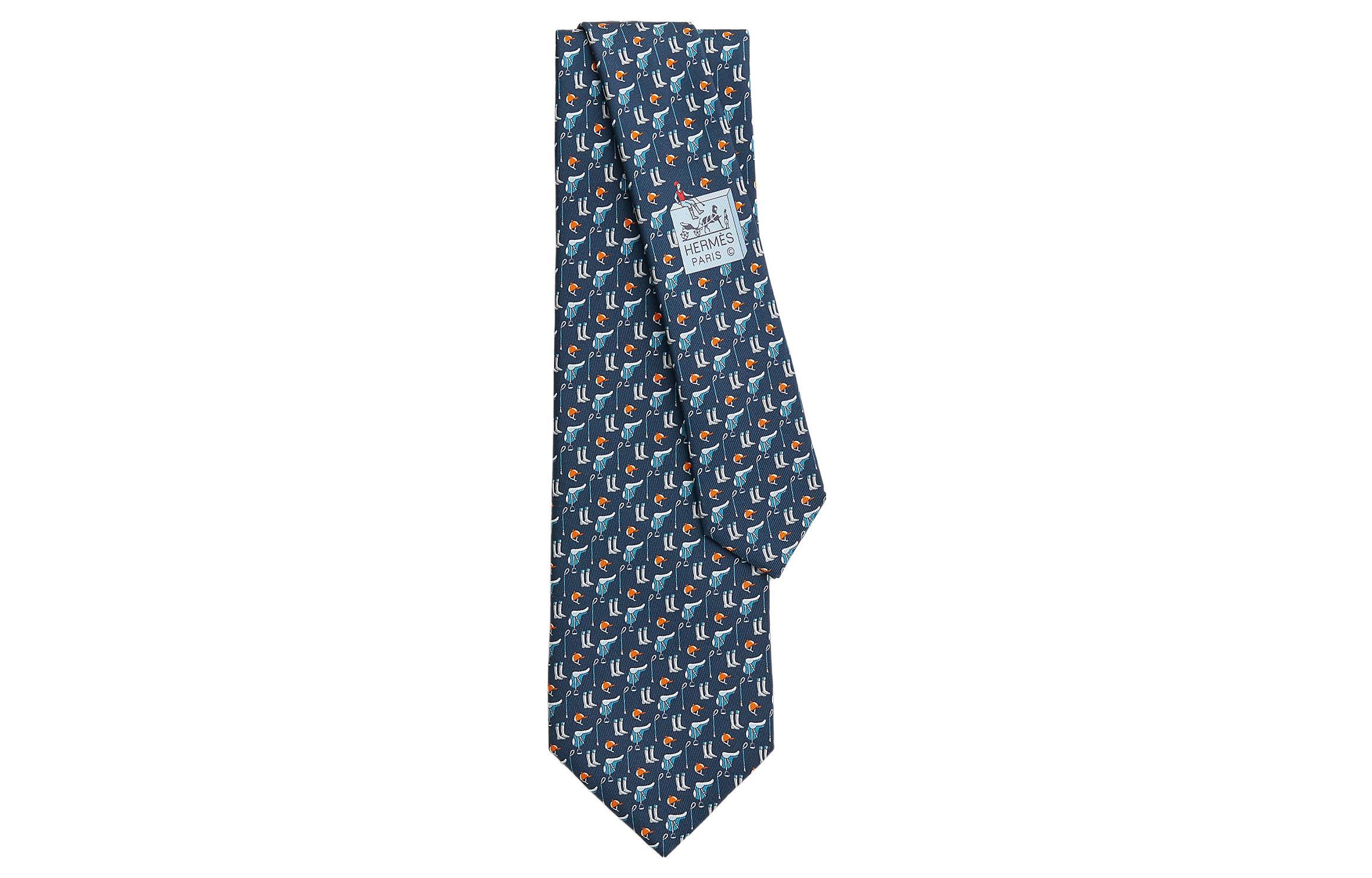 Галстук мужской синий HERMES
Галстук мужской синий HERMES
