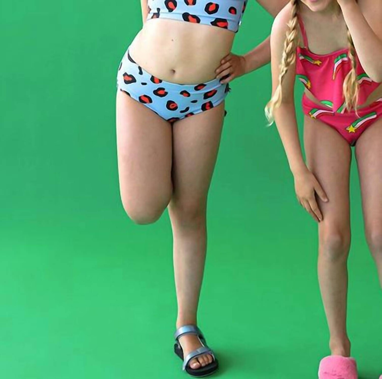 Голубое бикини с леопардовым принтом для девочек CarlijnQ, синий
Голубое бикини с леопардовым принтом для девочек CarlijnQ, синий