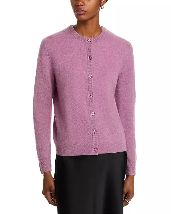 Кардиган с круглым вырезом из 100% кашемира - эксклюзивная модель. C By Bloomingdale'S Cashmere, фиолетовый
Кардиган с круглым вырезом из 100% кашемира - эксклюзивная модель. C By Bloomingdale'S Cashmere, фиолетовый