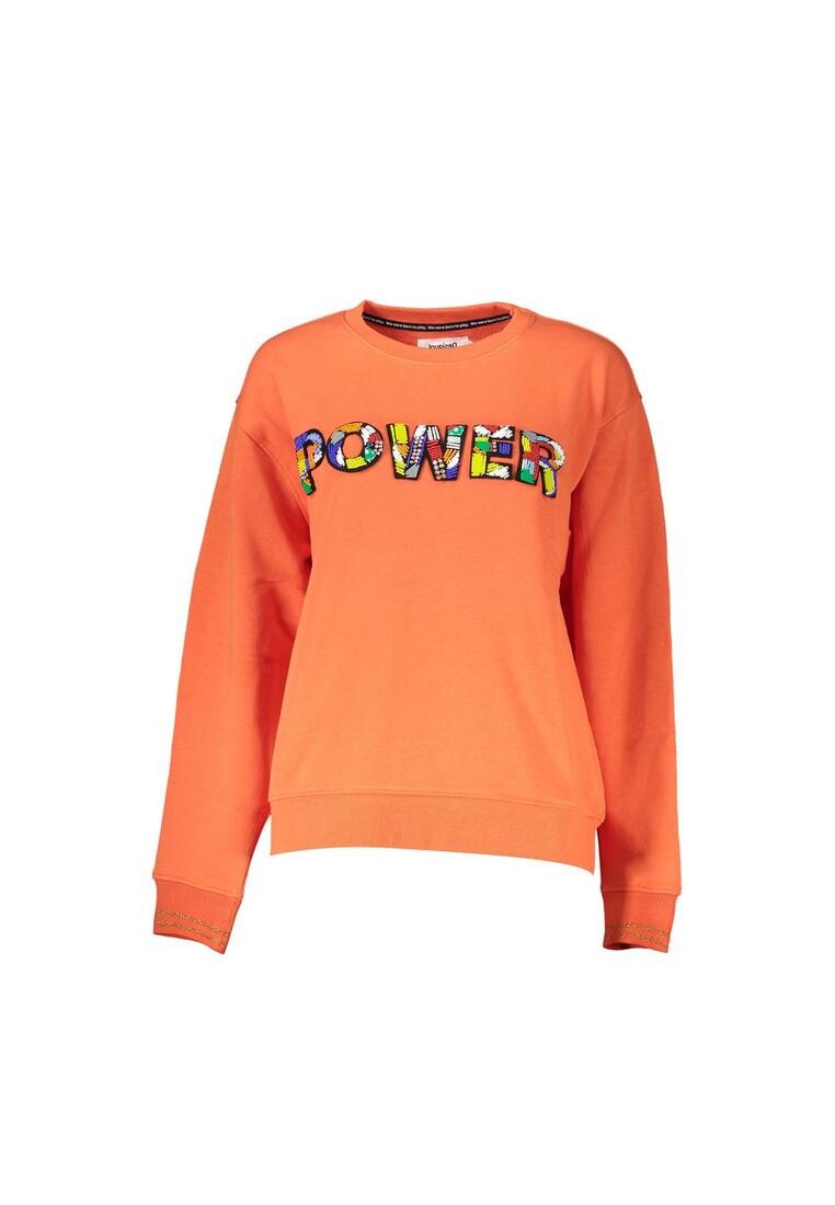 Хлопковый свитер с логотипом Desigual, оранжевый
Хлопковый свитер с логотипом Desigual, оранжевый