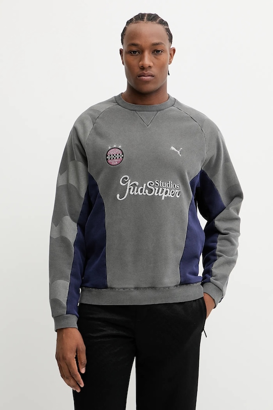 Хлопковая толстовка Puma, серый
Хлопковая толстовка Puma, серый