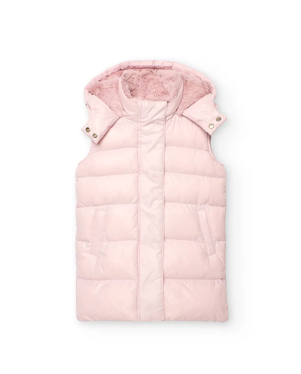 Детский жилет с передними карманами и капюшоном Boboli, светло-розовый
Детский жилет с передними карманами и капюшоном Boboli, светло-розовый