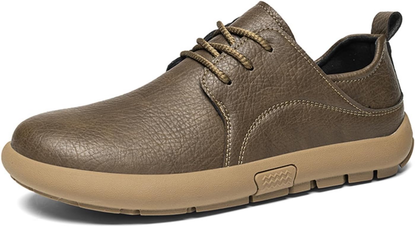 Мужские оксфорды с широким круглым носком, кожаные, повседневные, с противоскользящей подошвой и поддержкой свода стопы, дышащий текстурированный верх для повседневной носки, прогулок и офисной работы Kelibasi, коричневый
Мужские оксфорды с широким круглым носком, кожаные, повседневные, с противоскользящей подошвой и поддержкой свода стопы, дышащий текстурированный верх для повседневной носки, прогулок и офисной работы Kelibasi, коричневый