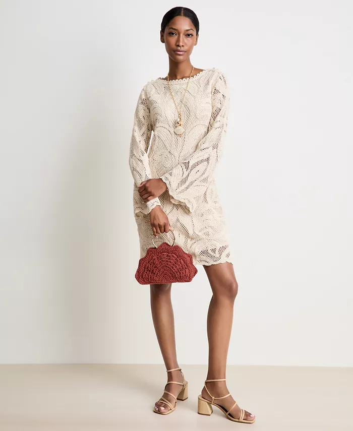 Женское кружевное мини-платье-шорты On 34th, белый
Женское кружевное мини-платье-шорты On 34th, белый