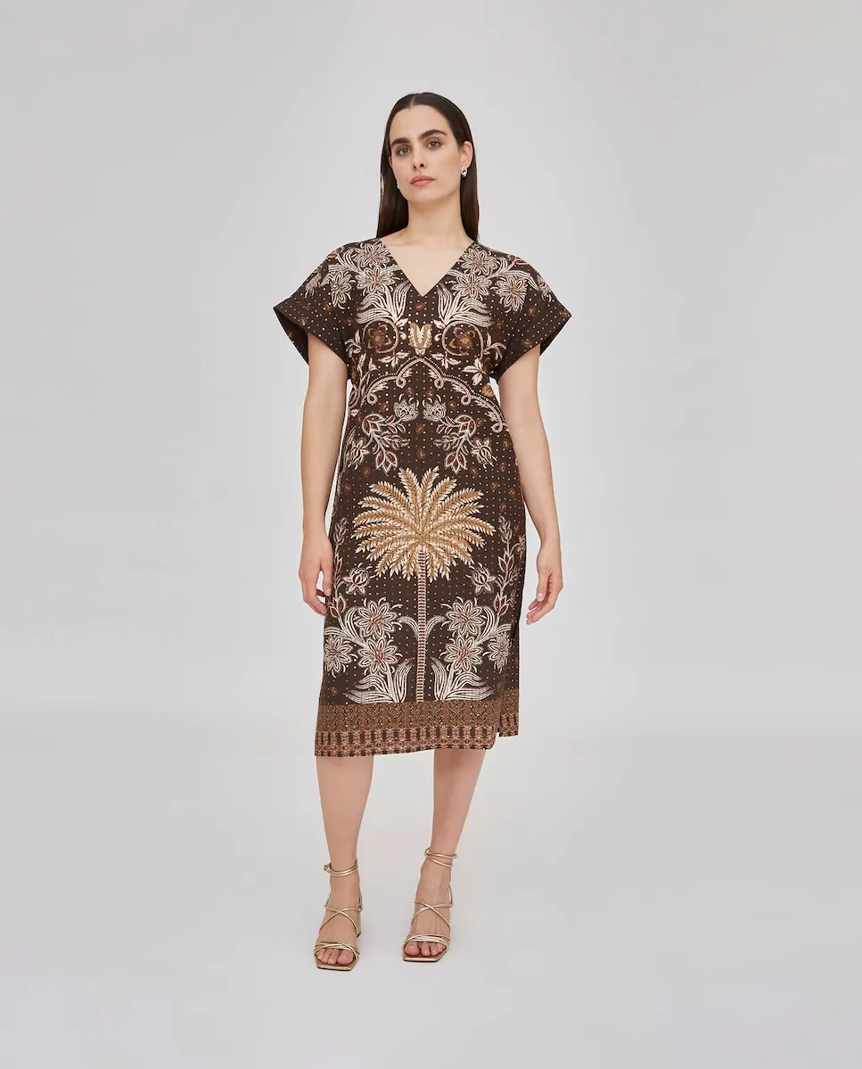 Женское платье с пайетками October, коричневый
Женское платье с пайетками October, коричневый