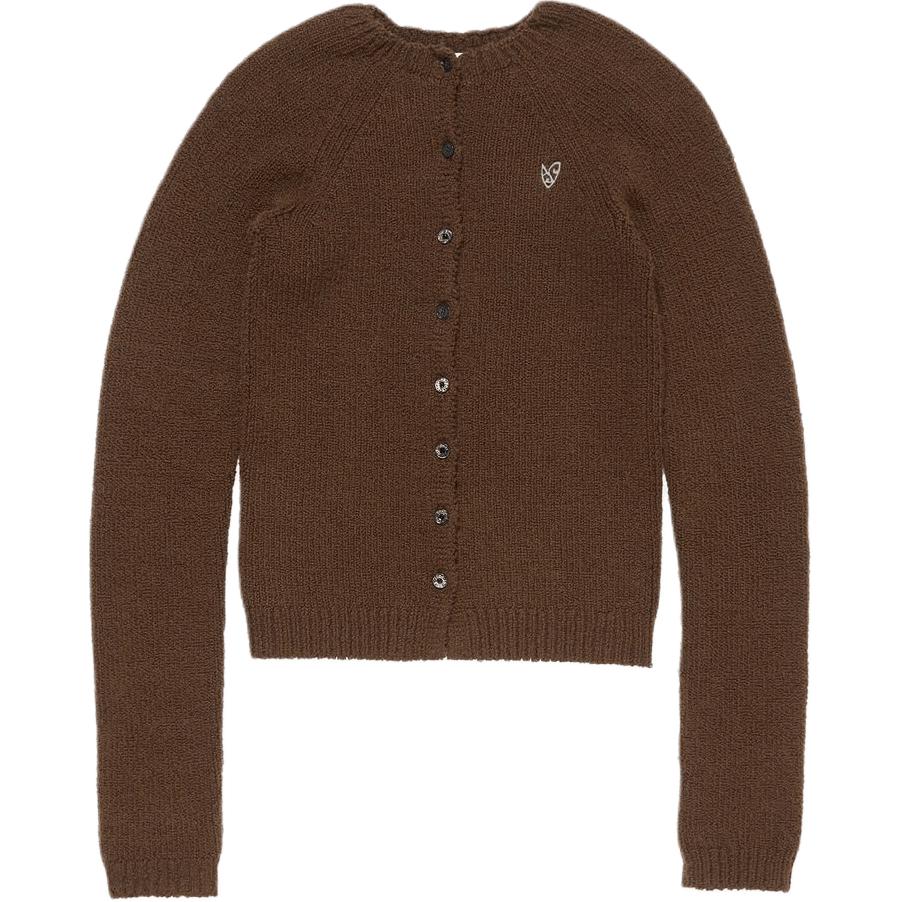 Кардиган с рукавом реглан и вышивкой в виде сердца Acne Studios, коричневый
Кардиган с рукавом реглан и вышивкой в виде сердца Acne Studios, коричневый