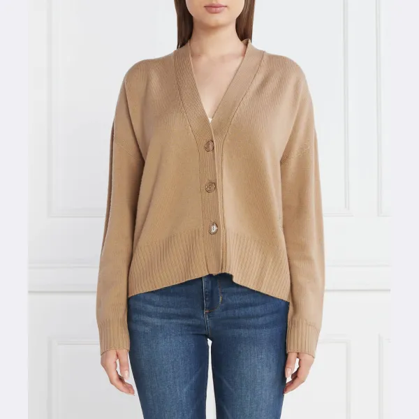 Укороченный шерстяной кардиган Liu Jo, коричневый
Укороченный шерстяной кардиган Liu Jo, коричневый