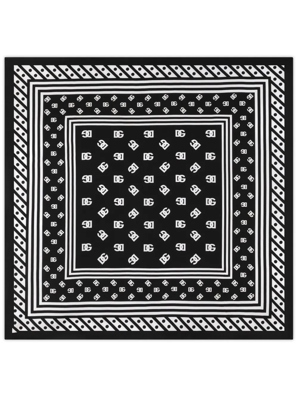 Шелковый платок с логотипом DOLCE & GABBANA, черный
Шелковый платок с логотипом DOLCE & GABBANA, черный