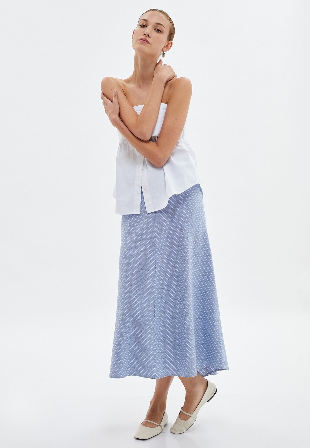 Юбка макси MEDIUM RISE A LINE Koton, синий
Юбка макси MEDIUM RISE A LINE Koton, синий