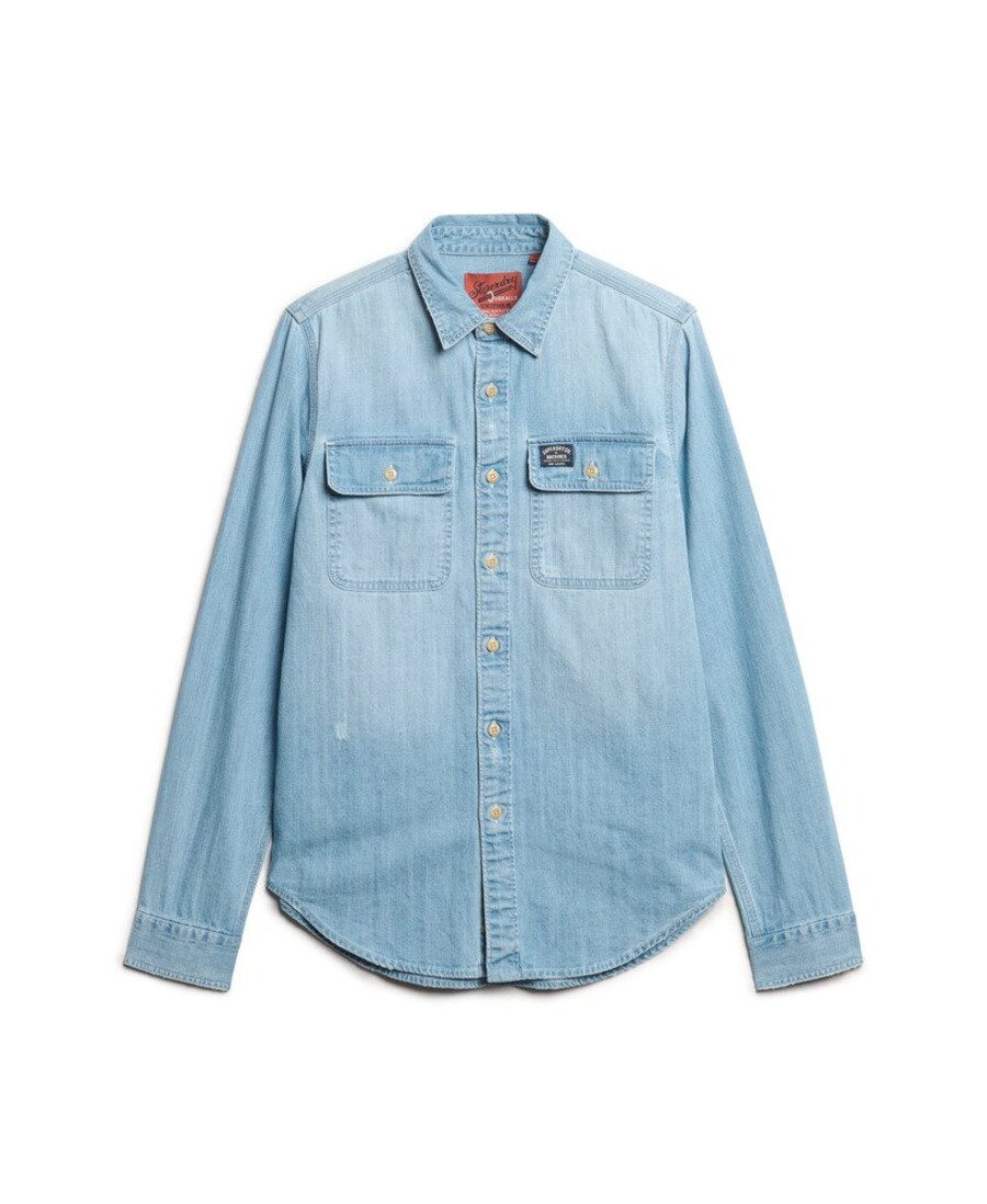 Рубашка обычного кроя на пуговицах Superdry, светло-синий
Рубашка обычного кроя на пуговицах Superdry, светло-синий