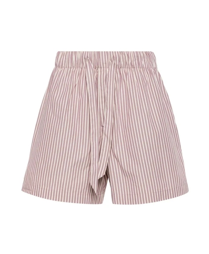Хлопковые пижамные шорты в фиолетовую полоску Tekla, розовый
Хлопковые пижамные шорты в фиолетовую полоску Tekla, розовый
