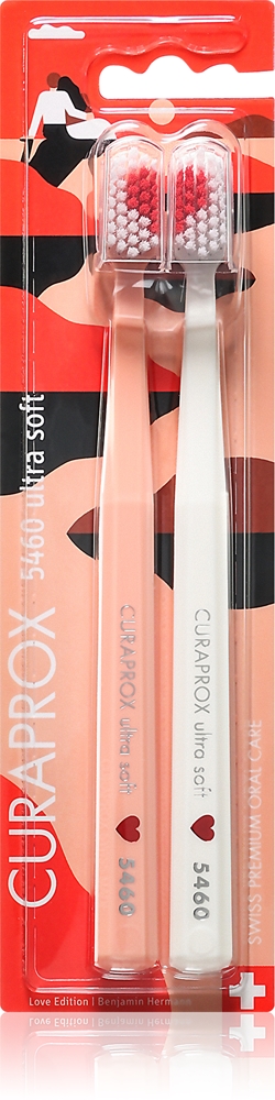 Романтические зубные щетки лимитированной серии 5460 ультрамягкие Curaprox, 2 шт
Романтические зубные щетки лимитированной серии 5460 ультрамягкие Curaprox, 2 шт