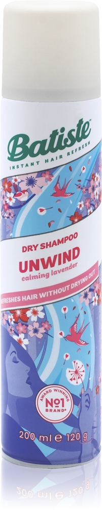 Освежающий сухой шампунь Unwind Batiste, 200 мл
Освежающий сухой шампунь Unwind Batiste, 200 мл