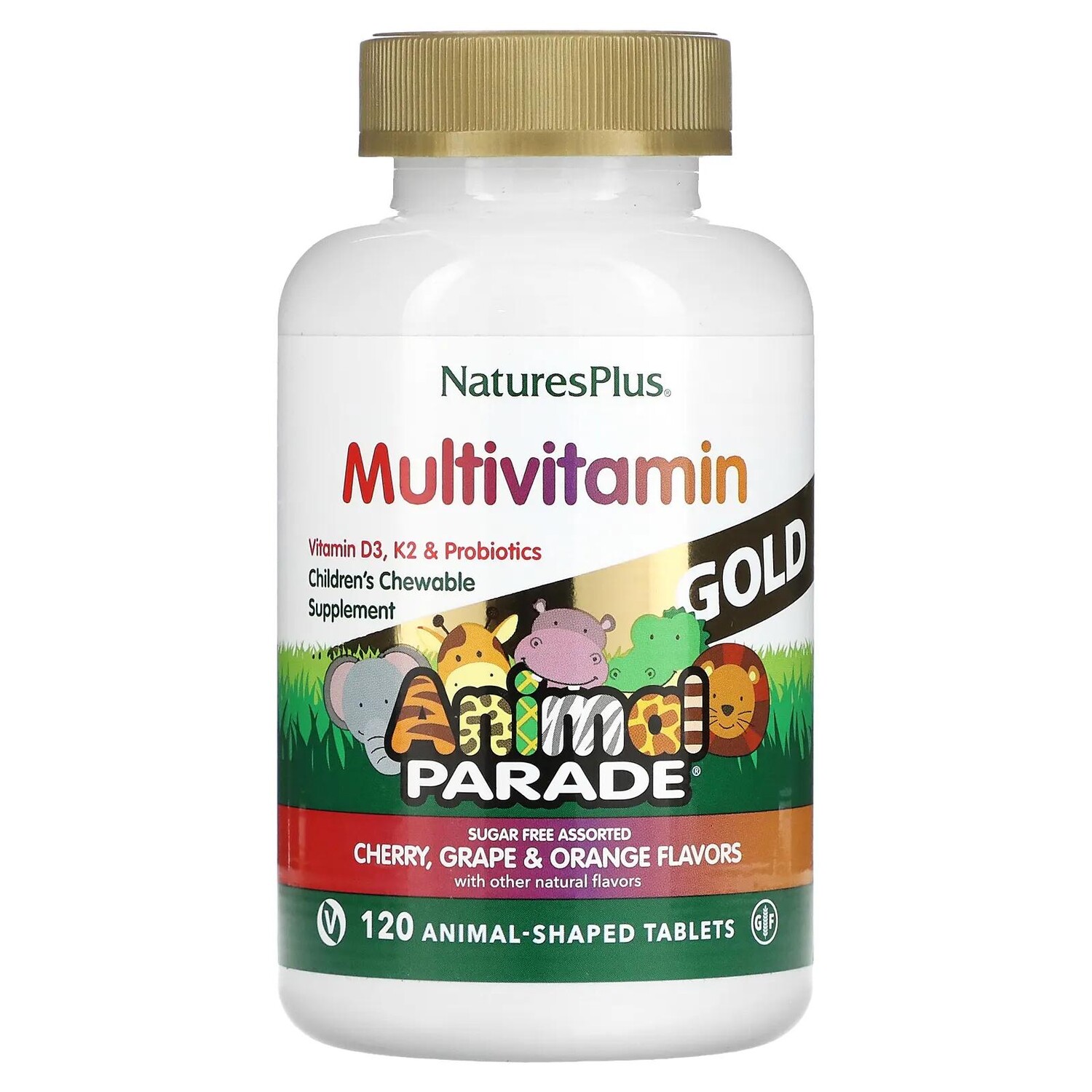 Nature's Plus Источник жизни Animal Parade Gold мультивитаминная жевательная добавка для детей с минералами ассорти из натуральных вкусов 120 жевательных таблеток
Nature's Plus Источник жизни Animal Parade Gold мультивитаминная жевательная добавка для детей с минералами ассорти из натуральных вкусов 120 жевательных таблеток