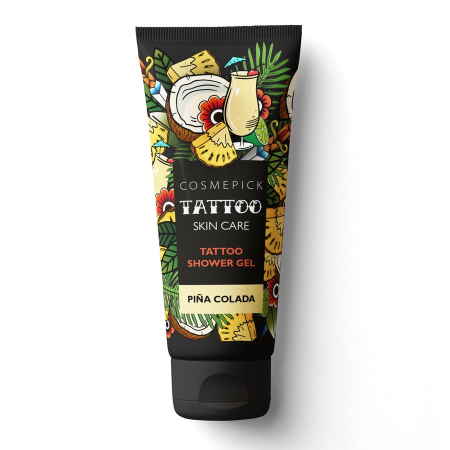 Cosmepick, Tattoo Shower Pina Colada Gel, гель для душа для татуированной кожи, Pina Colada, 200 мл
Cosmepick, Tattoo Shower Pina Colada Gel, гель для душа для татуированной кожи, Pina Colada, 200 мл