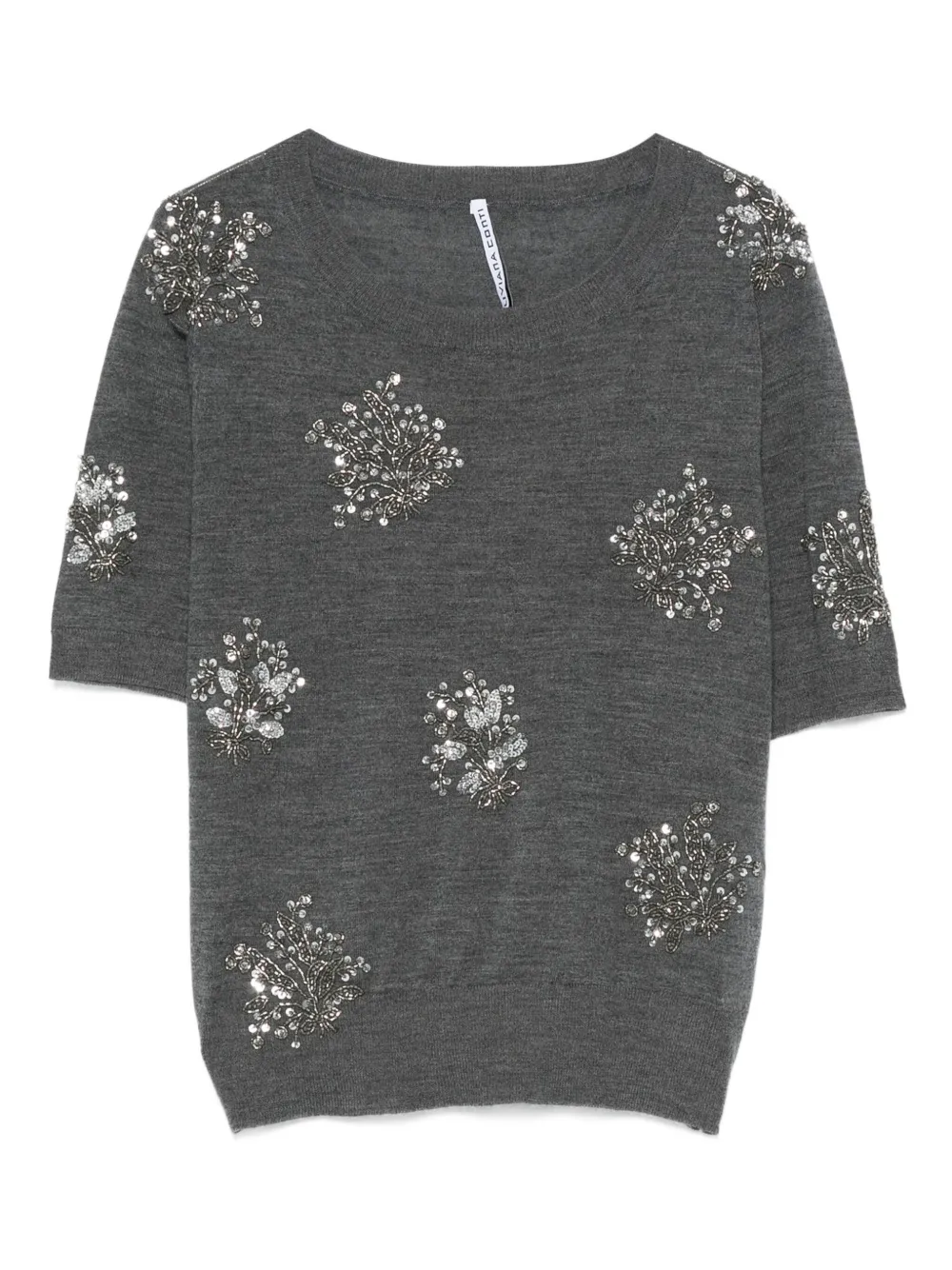 Декорированный топ Jaqueline с короткими рукавами Liviana Conti, серый
Декорированный топ Jaqueline с короткими рукавами Liviana Conti, серый